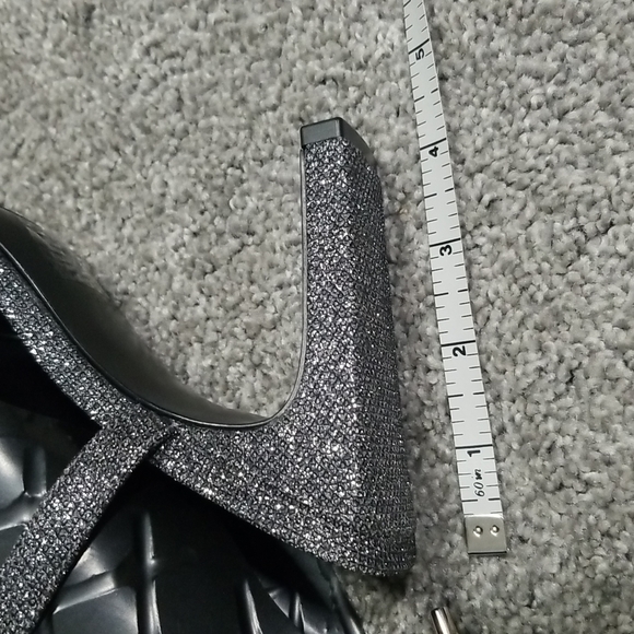 Nine West Grey Sparkling Heels Sandals 6M - Picture 5 of 10